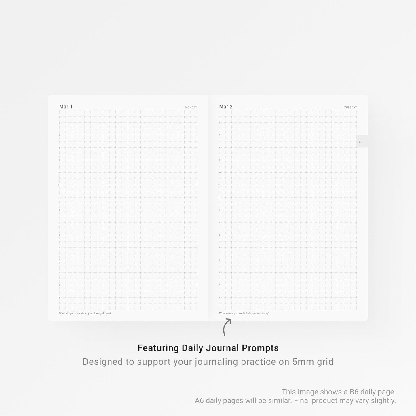 [Crowdfunding] A6 2027 Daily Planner (with Journal Prompts)