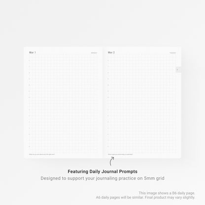 [Crowdfunding] A6 2027 Daily Planner (with Journal Prompts)