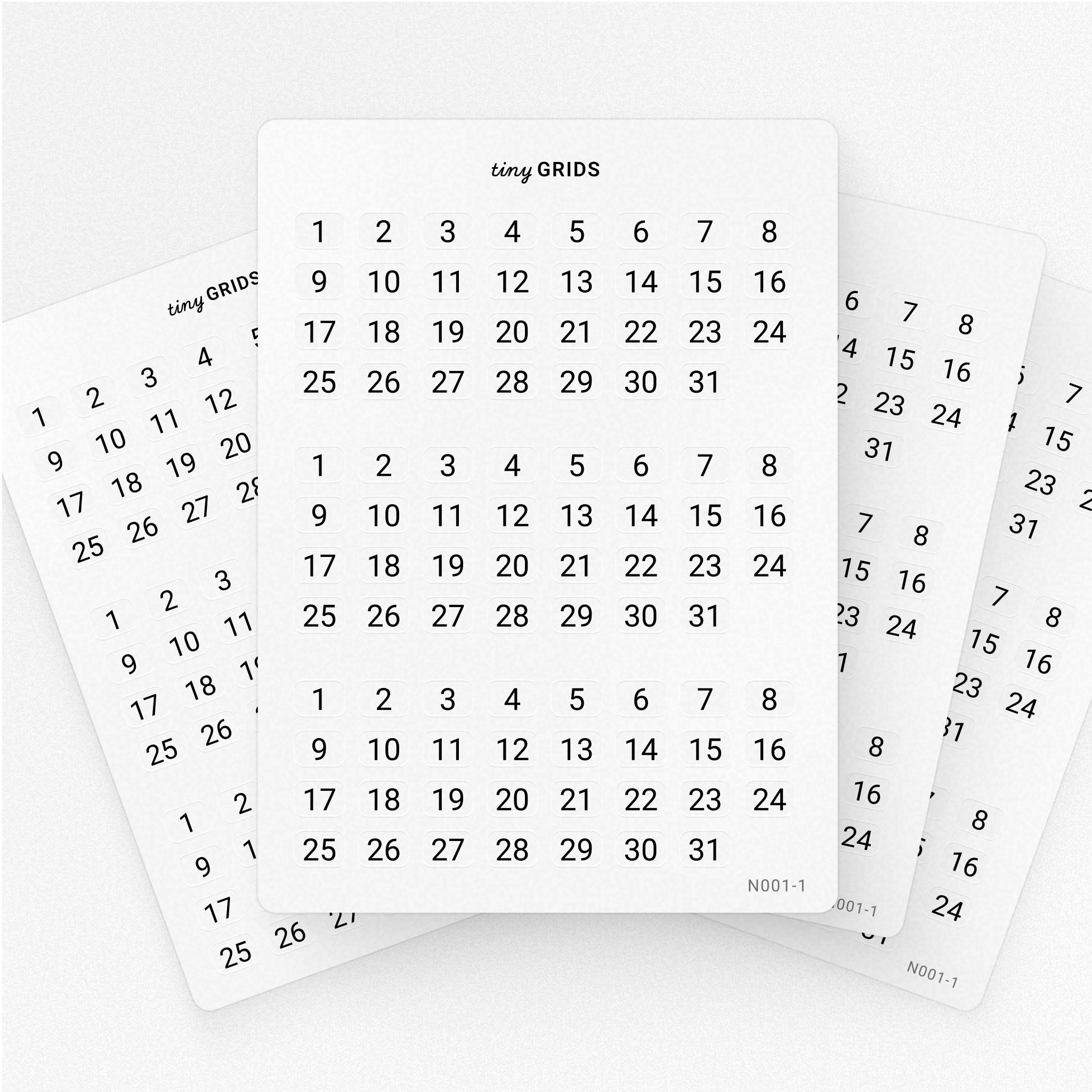 Day Numbers – Tiny Grids