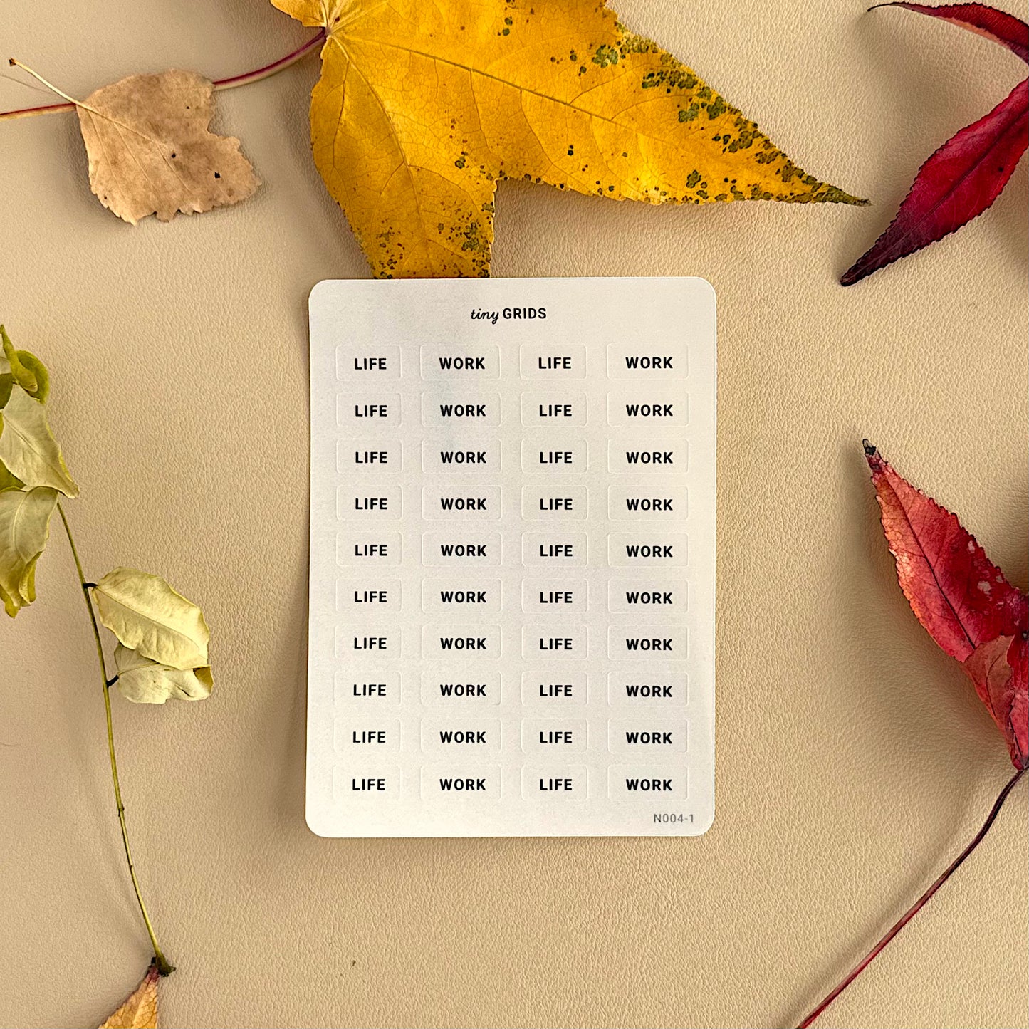 Life and Work Labels